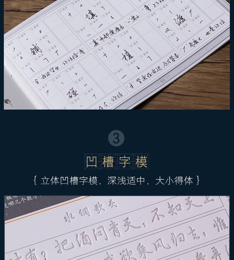 生霸气练字本手写草书钢笔数字练字法 数字化行书套装(送钢笔)【图