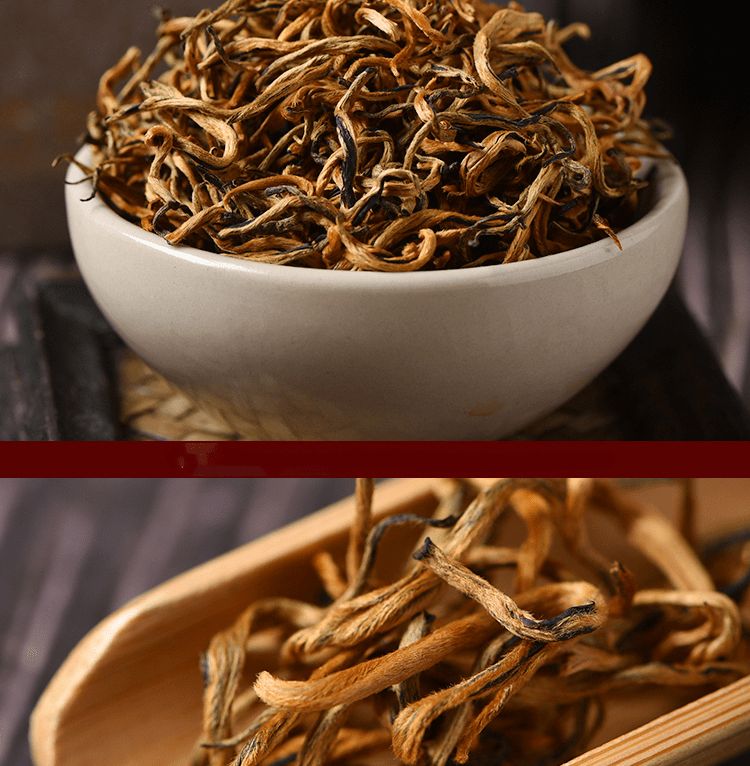 5折云南特级蜜香金丝滇红金芽古树红茶金针单芽散茶功夫茶500g