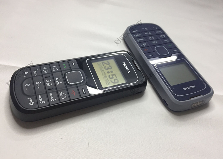 黑白屏诺基亚1202经典直板按键保密戒网备用学生手电筒手机 1202蓝色