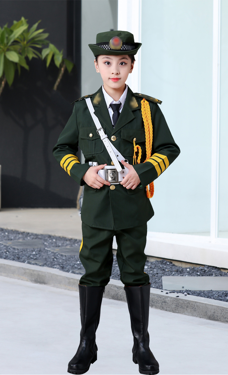 儿童升旗手班服装小学生升服装旗手服装学生升旗仪式服装 女士白色