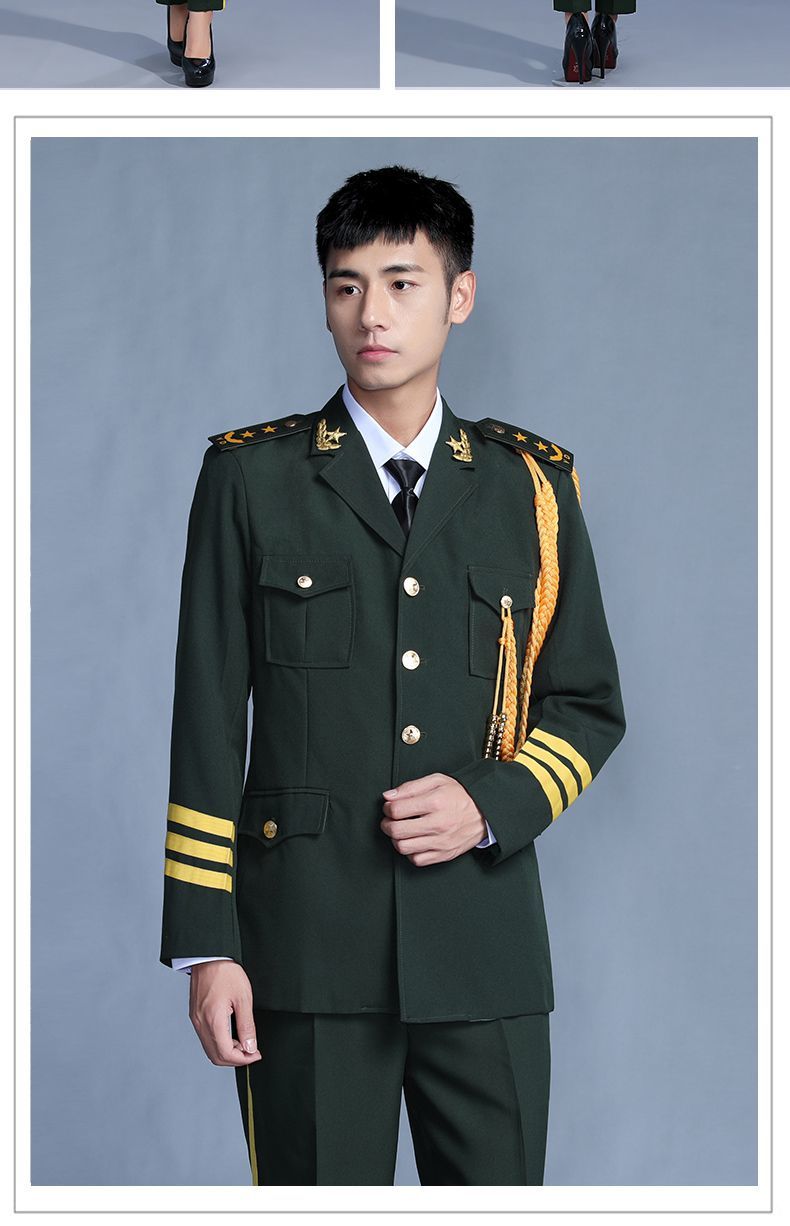形象岗三军升旗手仪礼仗队红旗班服装男女中学生军衣装礼服合唱团乐队