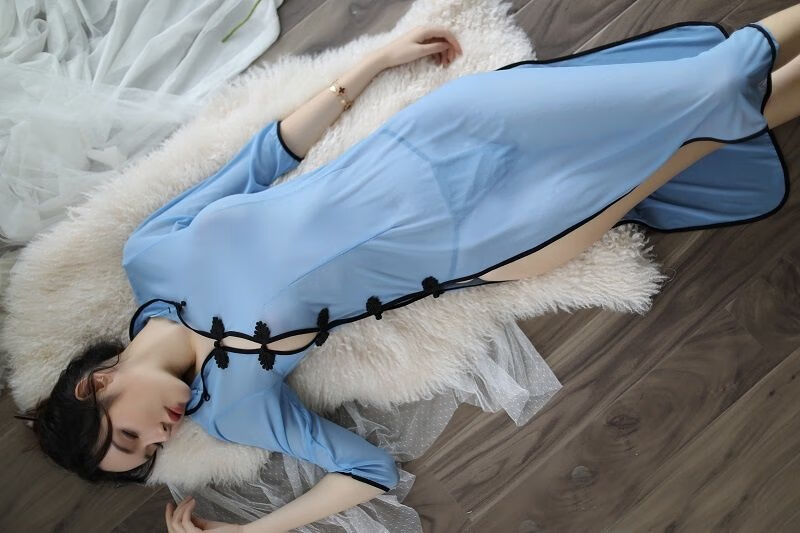 蕾丝睡衣露乃奶学生制服古代古装性感睡衣复古典古风汉服女内衣火辣