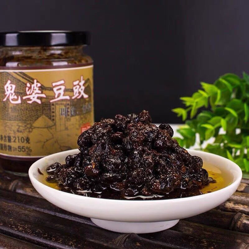 鬼婆豆豉鱼阳江鬼婆豆豉鱼仔辣味原味即食豆豉调味品豆鼓阳江特产即食