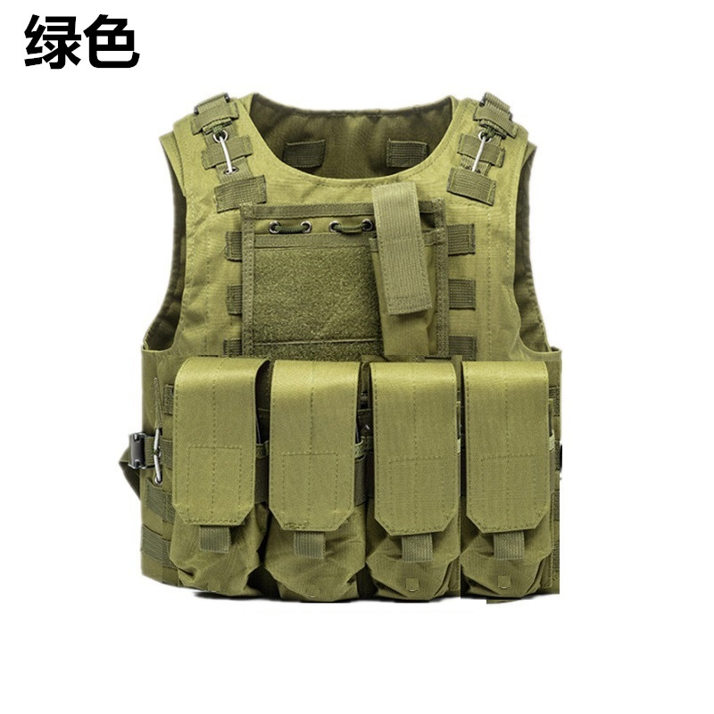 防弹衣儿童夏令营多功能户外马甲防弹衣玩具装备吃鸡头盔三级甲三级