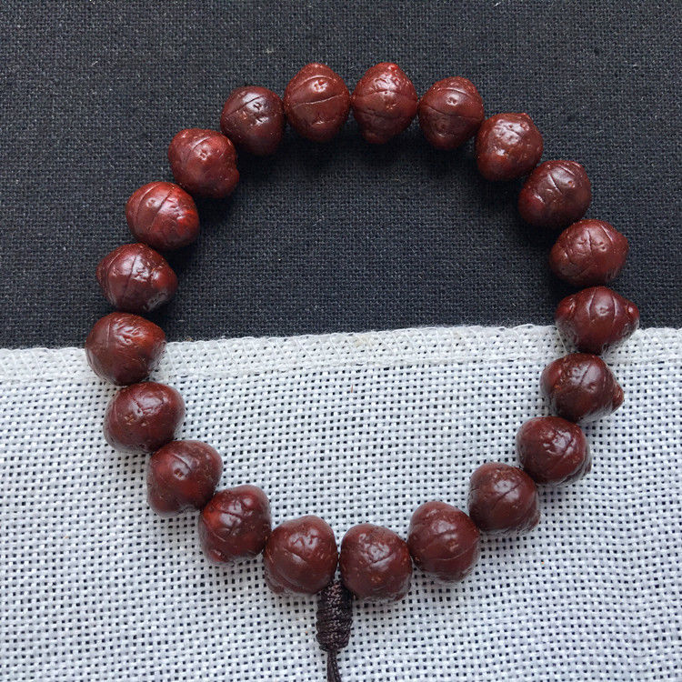 皓范儿异形带角小天使凤眼菩提子手串手持念珠108男女文玩佛珠 11mm