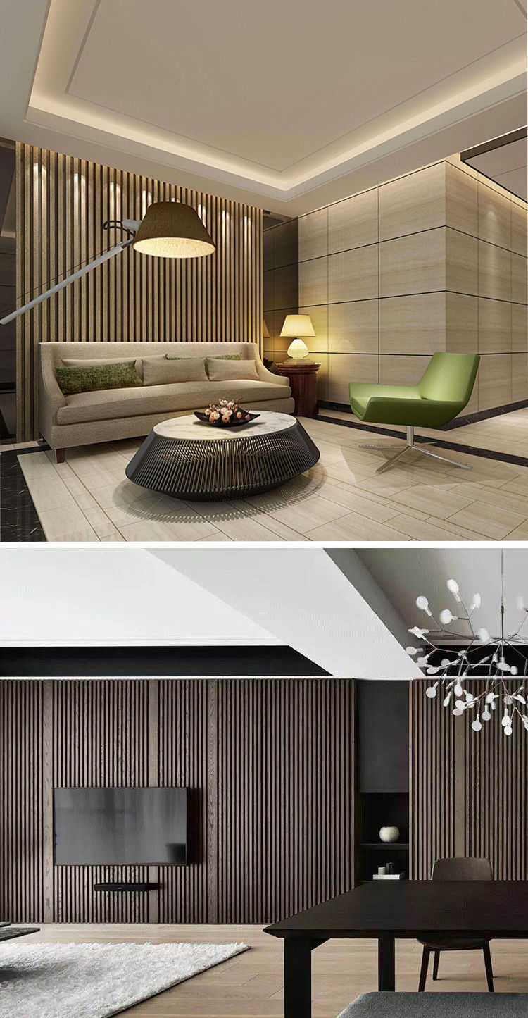 皇浩裕生态木长城板护墙板木格栅背景墙装饰板吊顶天花免漆格栅板凹凸