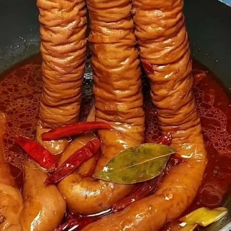熟食网红空心无油大肠头大肠圈大肠头红烧大肠头卤大肠头猪肚肺片