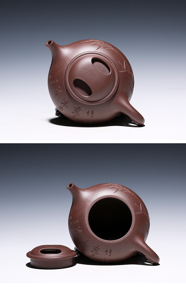 宜兴紫砂壶国工名家吴文彩纯全手工紫砂牛盖石瓢壶家用功夫茶具泡茶壶