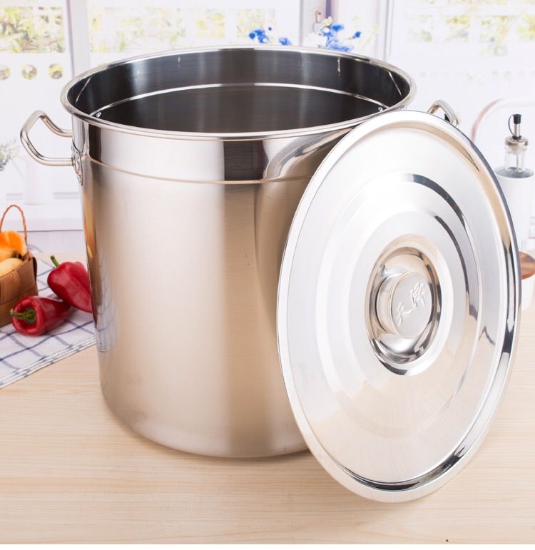 304不锈钢汤桶带盖汤桶卤肉桶油桶米桶汤锅熬汤锅汤锅圆桶煮肉桶2020