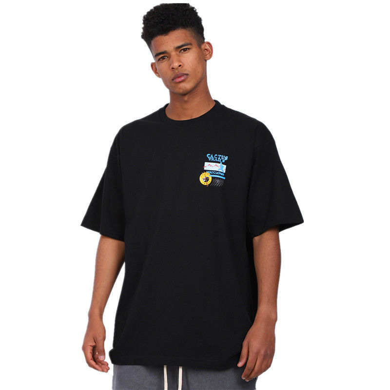 travisscotcactusjacktrails奔跑周边短袖t恤男女ts同款棉潮咖啡色xl