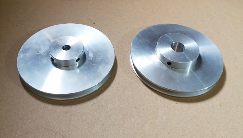 铝合金单槽皮带轮主轴电机皮带轮模型传动轮小皮带轮外径16皮带盘柠檬