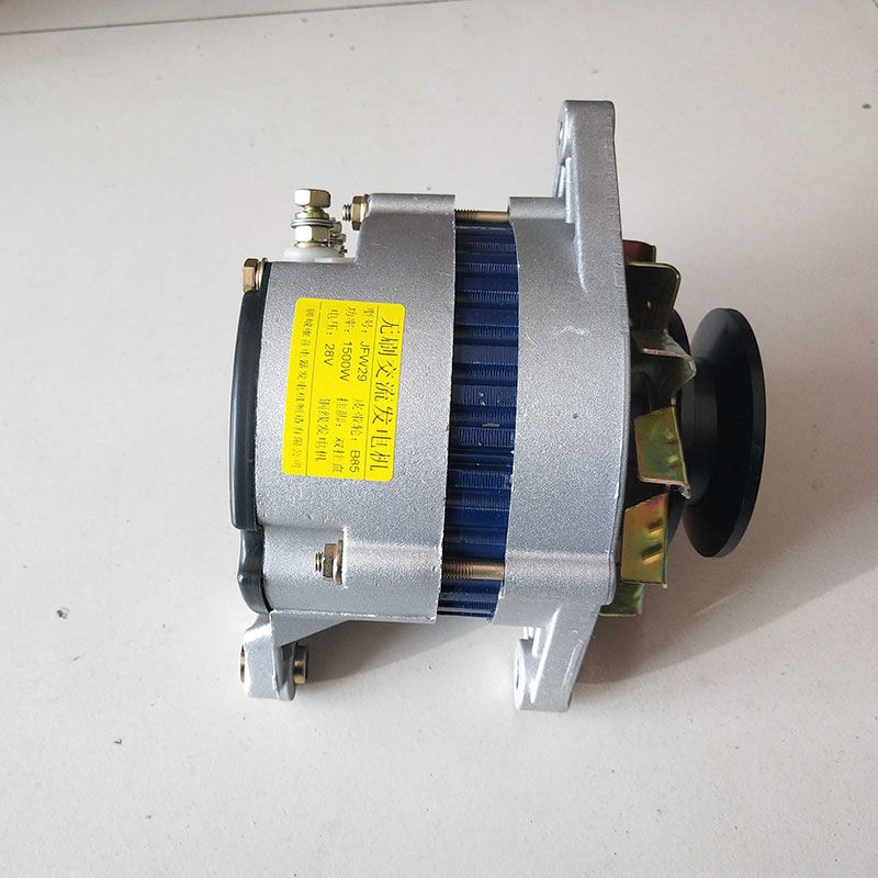 汽车农用车拖拉机三轮朝柴江淮4102铜无刷1500w瓦12伏24v伏发电机 先