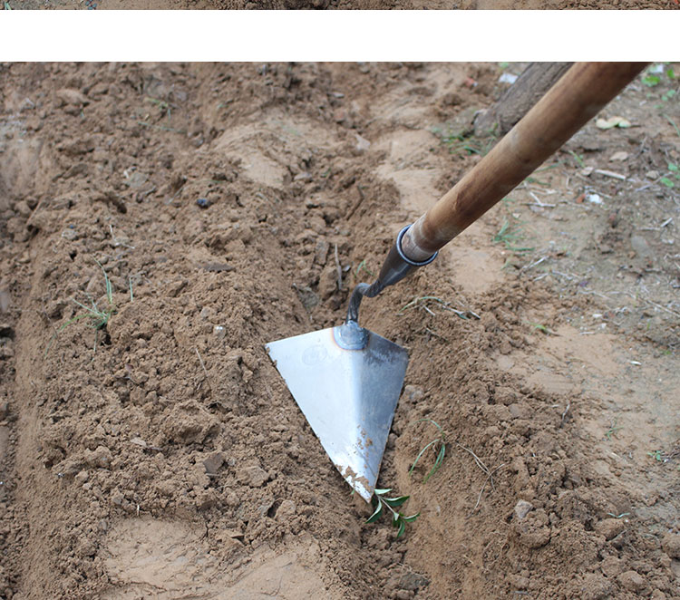 农用起垄开沟锄农用三角小锄头种菜家用挖土开荒工具松土挖沟翻土神器