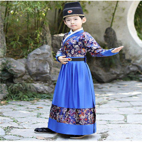 Kwcm 儿童锦衣卫飞鱼服明朝古装男童汉服侠客四大名捕表演出服装冬黑色1 衣服帽子外披150 图片价格品牌报价 京东