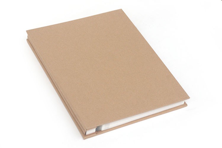 牛皮纸面手工diy相册 粘贴式覆膜相簿影集25页50面 牛皮纸封面白内页