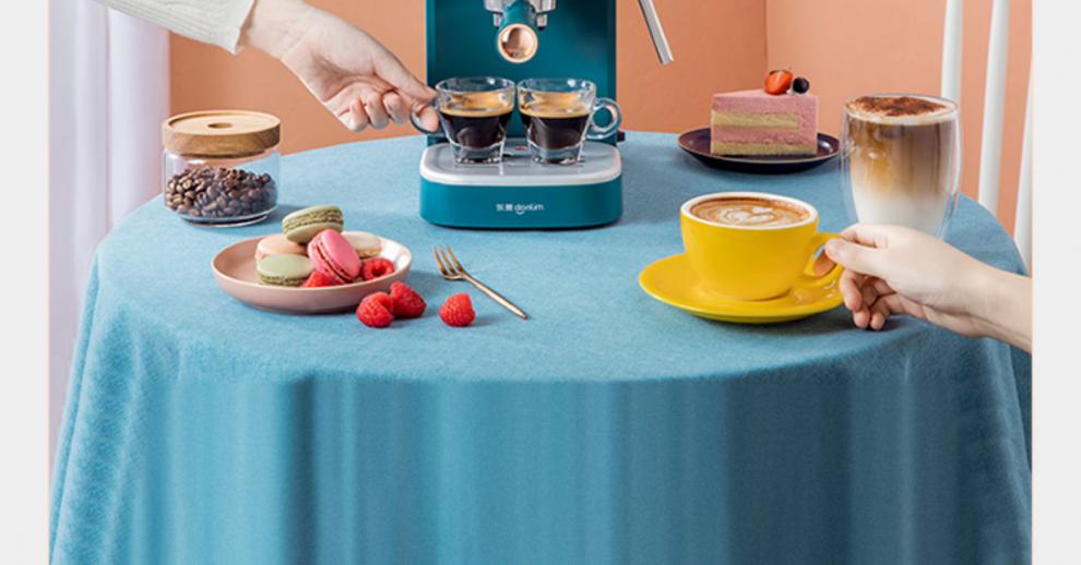 donlim东菱dlkf5400咖啡机家用浓缩自动商用蒸汽式打奶泡一体kf6001半