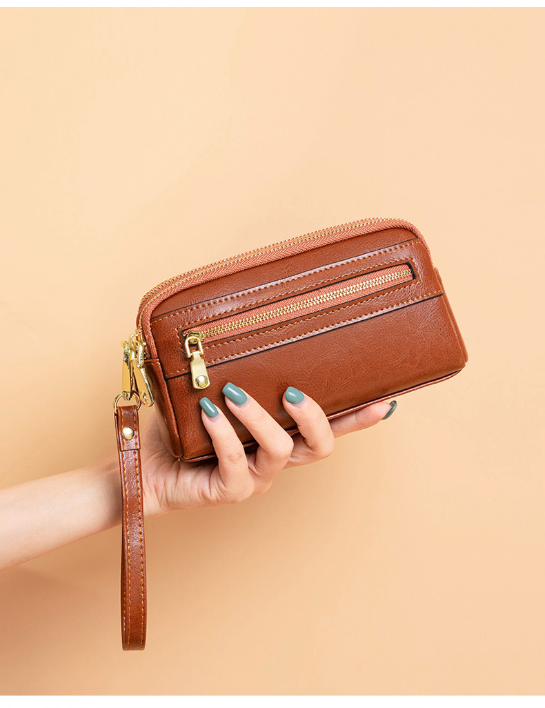 奈池特手包女新款时尚手拿包女士手拎包手提多功能手机小包包零钱包