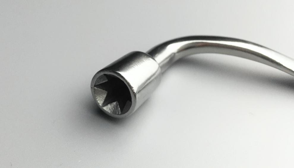 定制适用铁路高铁动车火车钥匙crh2内四角方形钥匙三角不锈钢六角钥匙