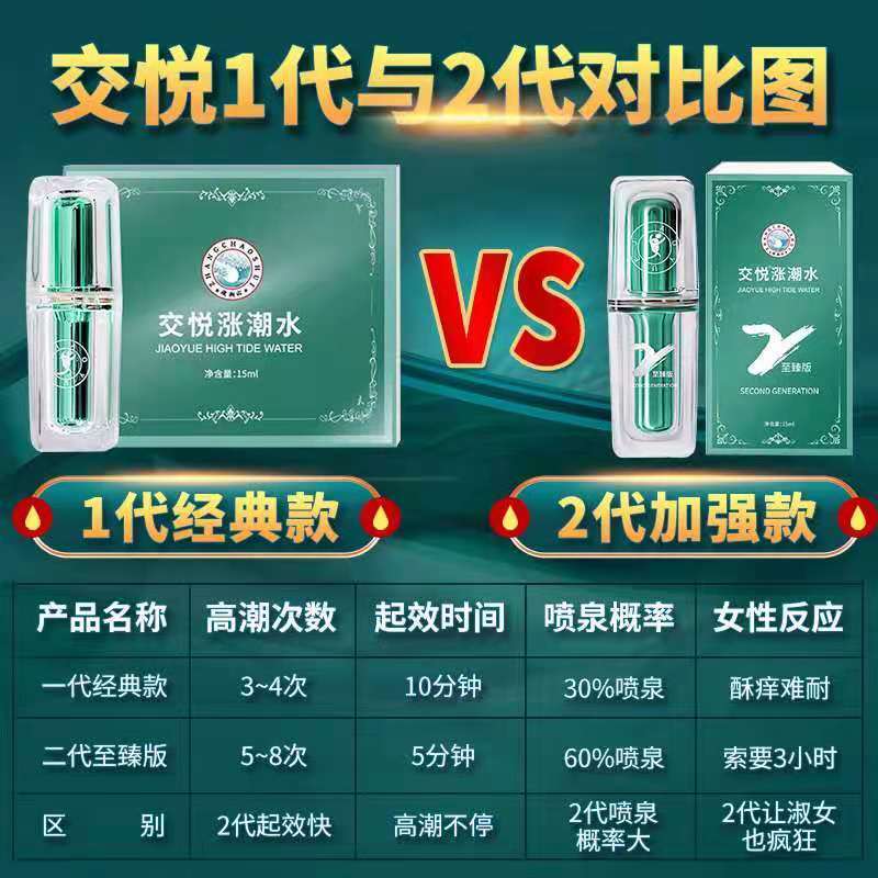 女性喷潮液高朝交悦二代至三代涨潮水女人专用私处刺激喷水 一代涨潮