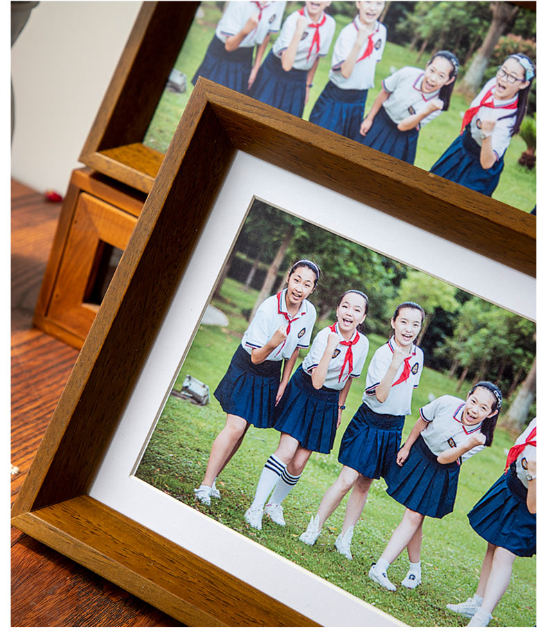 东茂 毕业照相框集体照大合影挂墙纪念合照画框细长照片裱框摆台定做