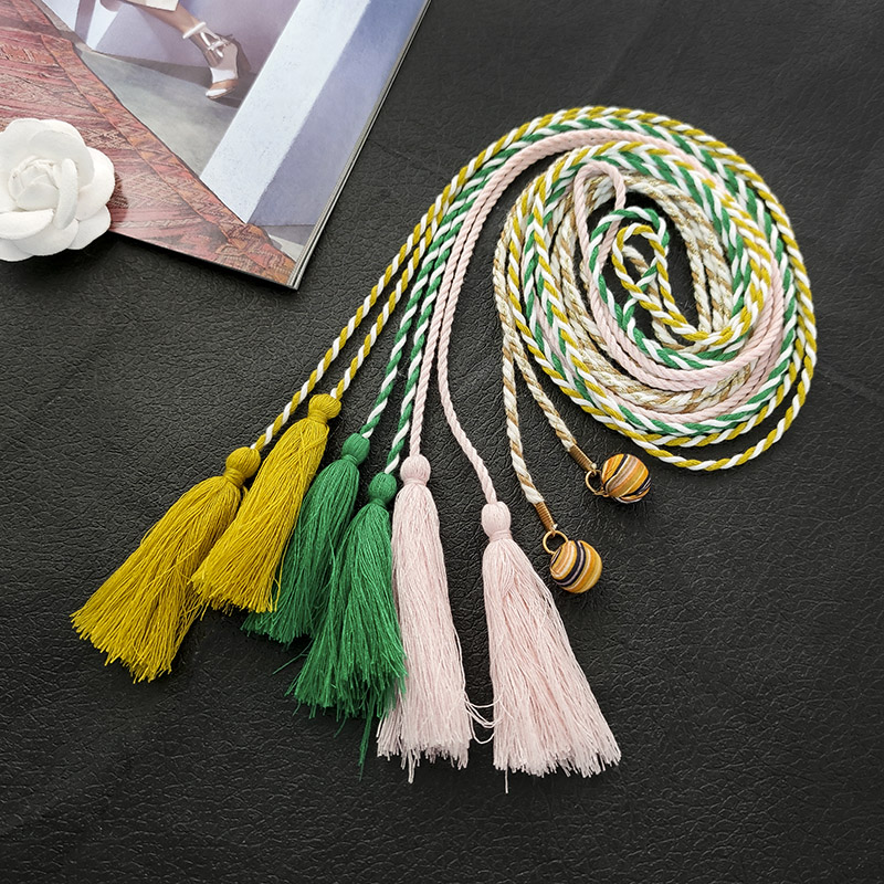 裤子抽绳手工编织宽腰带运动裤腰扁带纯棉粗卫衣服装辅料裤腰带绳子