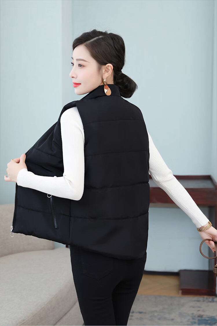 雅鹿旗舰官方店特价捡漏2021年新款马甲女外穿秋冬外搭马夹短款加绒