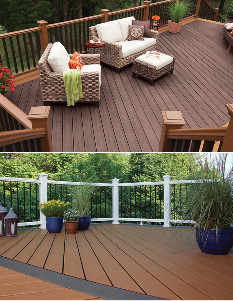户外塑木地板塑木板二代共济木塑板材室外腐木水板露台生态木 二代高