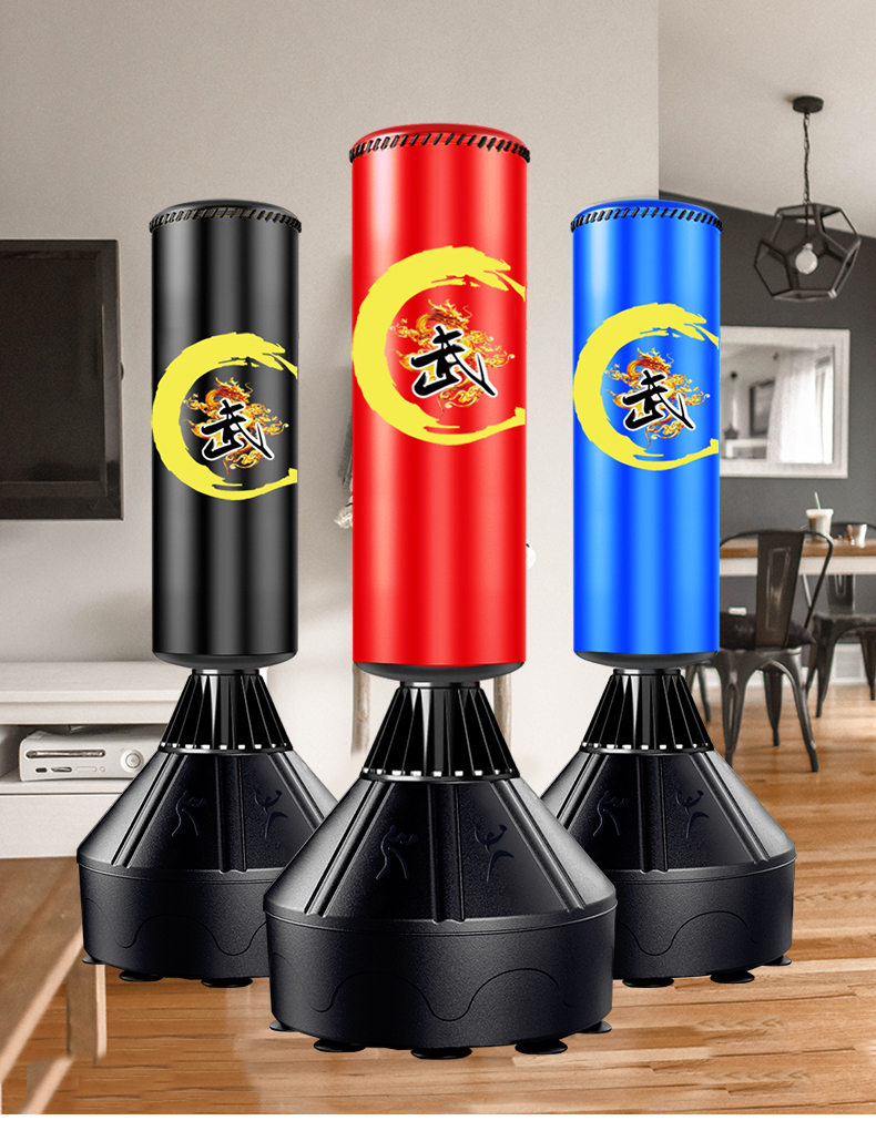 儿童拳击沙袋散打立式家用小孩跆拳道训练器材沙包不倒翁套装武字大圣