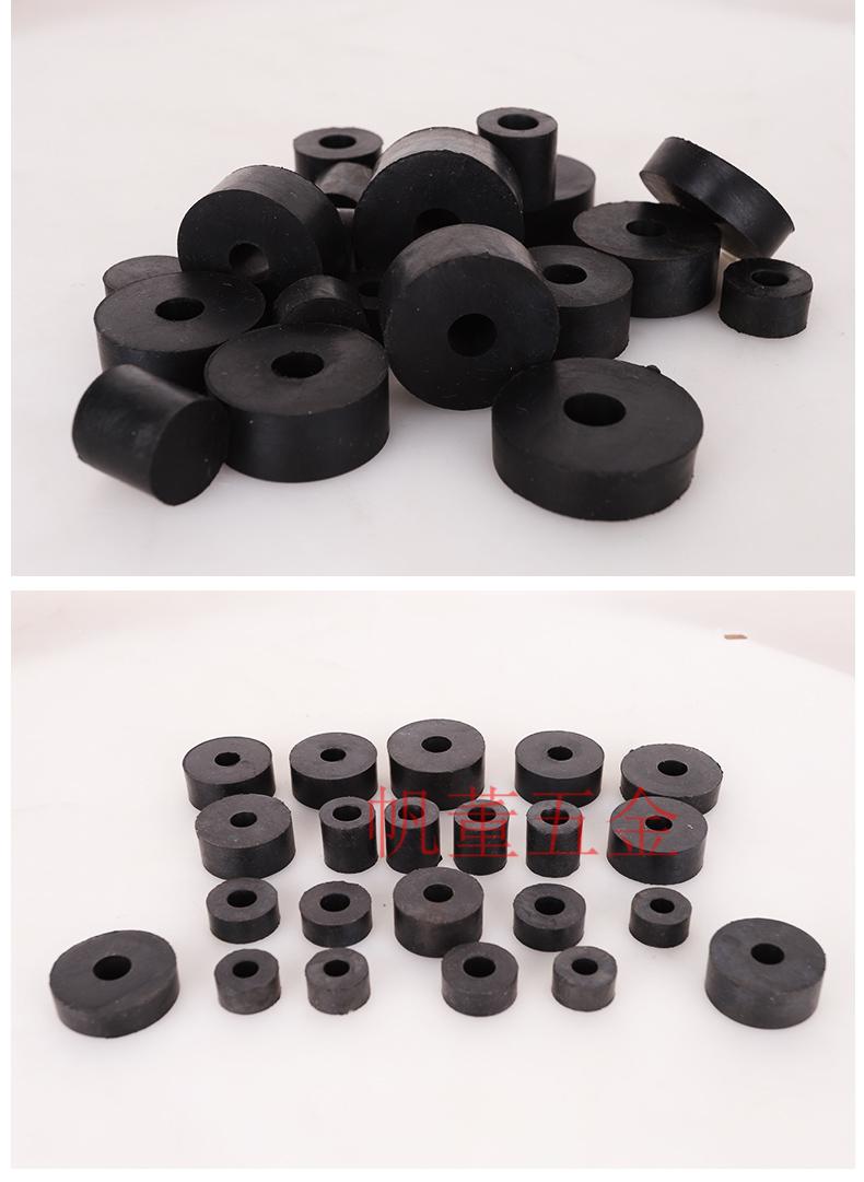 高弹性橡胶缓冲垫高弹性圆形橡胶缓冲垫空调减震垫水泵风机隔音机械