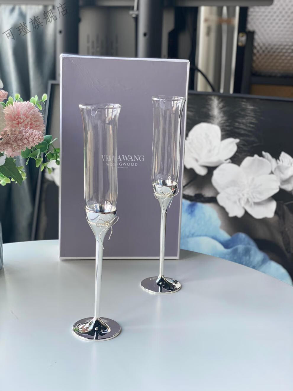 【闪电发货】verawang杯 wed家王薇薇verawang香槟杯高脚杯结婚礼物一