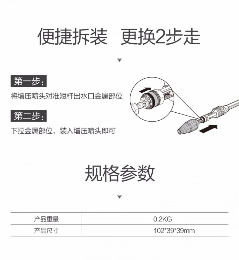 威克士洗车机配件喷头短杆可乐瓶连接器弯角转接器接头通用wg630蓝色