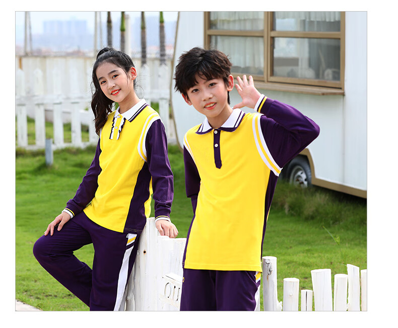 阅诗珠海斗门区新款小学生校服男女生夏装短袖套装夏季统一运动校服裤