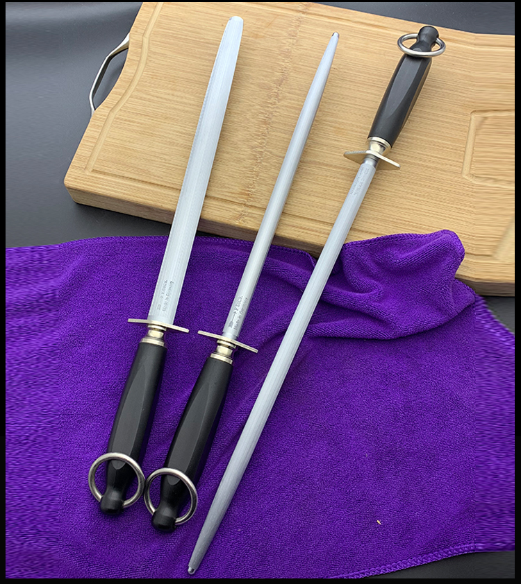 德国箭牌原装进口磨刀棒加长磨刀棍屠夫高硬度磨刀器7655130圆形中纹