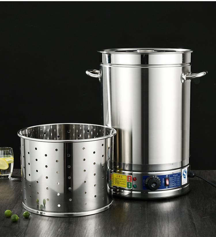 电烧水桶商用电热烧水桶304不锈钢开水桶保温一体大容量商用保温桶汤