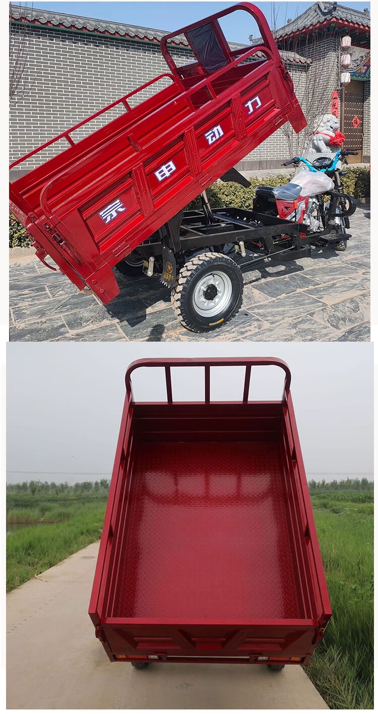 新款宗申动力汽油三轮摩托车农用燃油自卸型家用载重王货运三轮车自卸