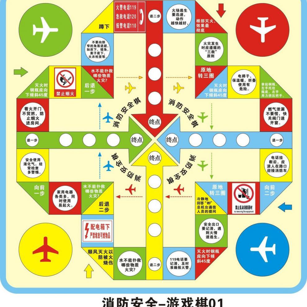 bgtqz交通安全小游戏闯关儿童益-智飞行棋居家生活习惯尊老爱幼子互动