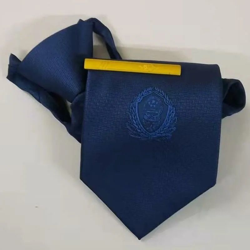 dafify制式领带19员领带火焰蓝领带合同制领带夹子 领带