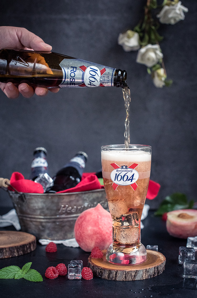 法国进口凯旋1664啤酒白啤桃红玫瑰rose百香果树莓黄啤果啤8口味 6瓶