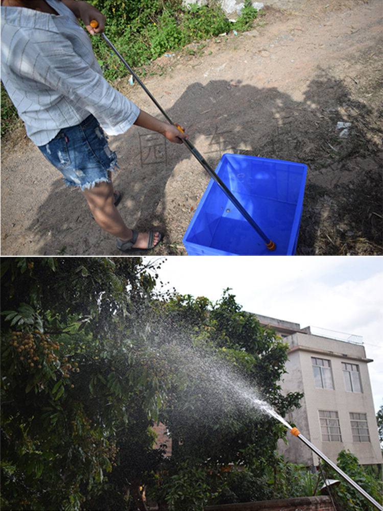 适用于适用于花园喷水枪浇花水枪皮碗家用农用往复式不锈钢喷水枪手动