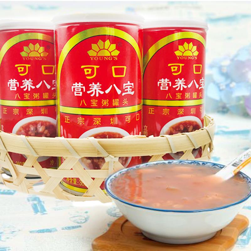 粥深圳可Ⅷ口八宝粥八宝粥罐头宿舍即食早餐 可口八宝粥*6瓶【图片