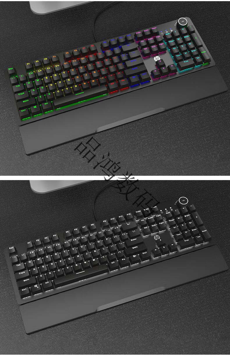 wjhh惠普通用k10g电竞机械键盘青轴黑轴茶轴红轴游戏专用台式笔记本