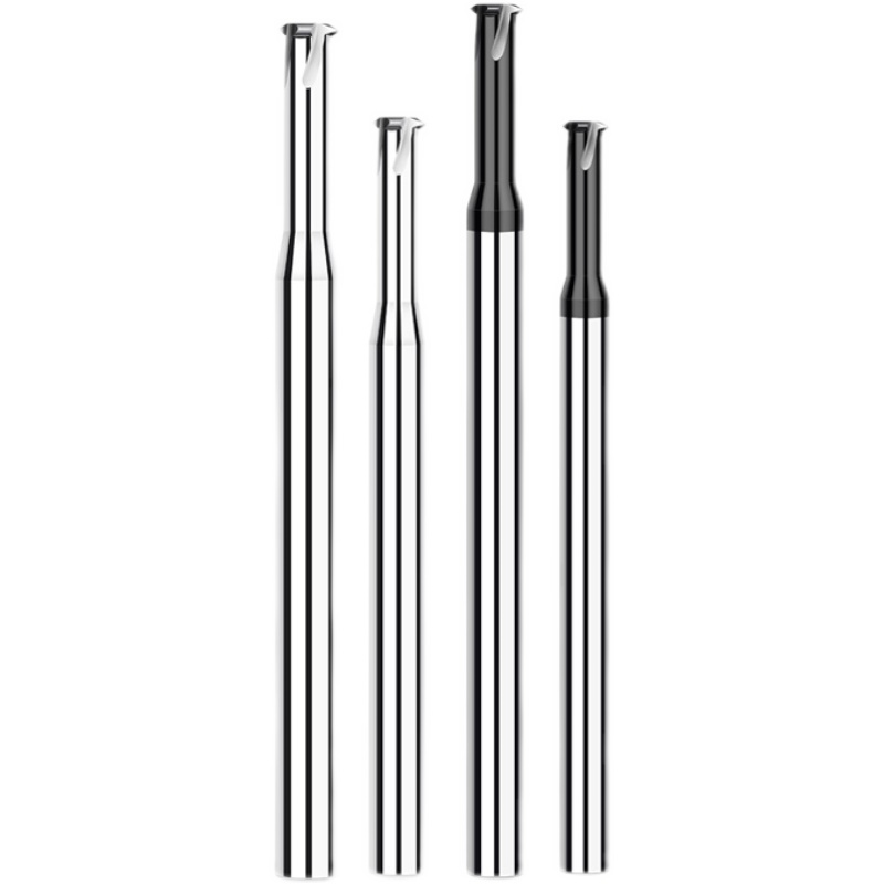 65度高硬加长单齿牙三牙钨钢铣牙刀螺纹铣刀高硬合金刀75l 100l 单牙