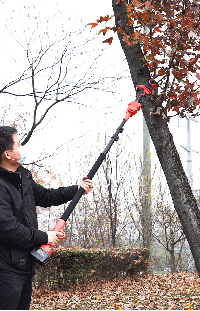 木工锯电动锯树 迈越电动高枝锯充电式高空修剪树枝锯伸缩加长杆园林