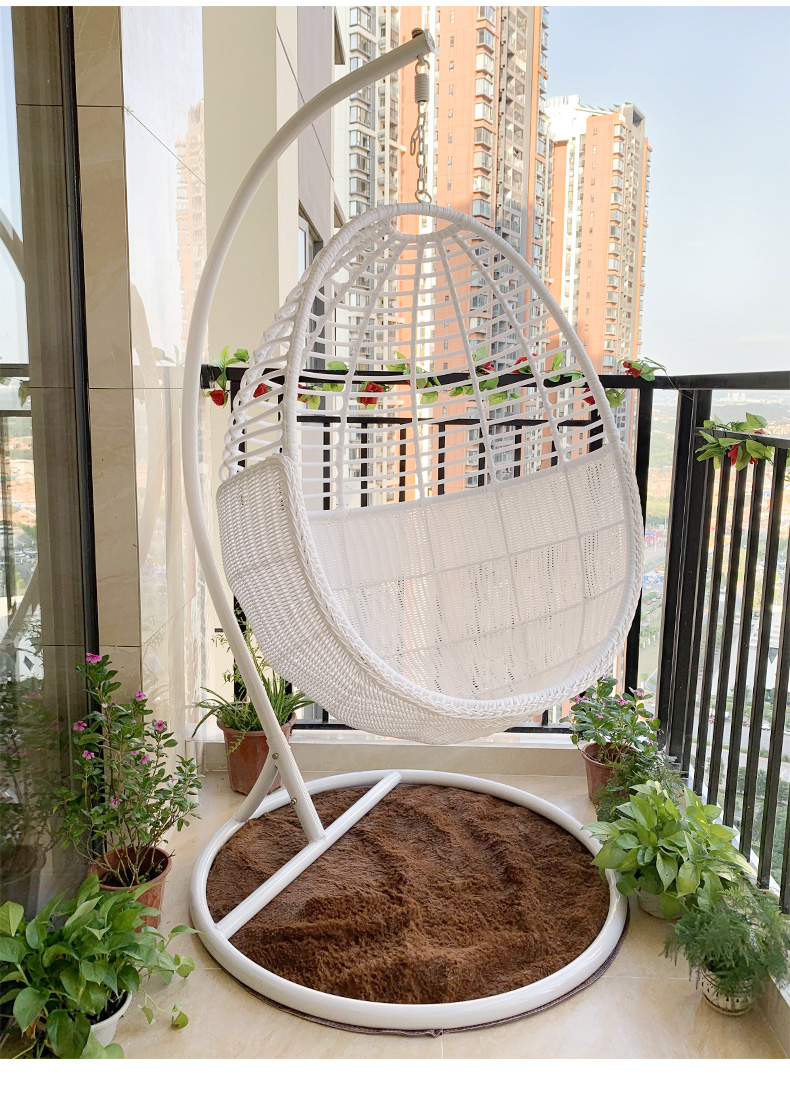 藤朝单人阳台吊椅家用懒人椅摇篮椅吊篮藤椅室内吊兰鸟巢秋千摇椅吊篮