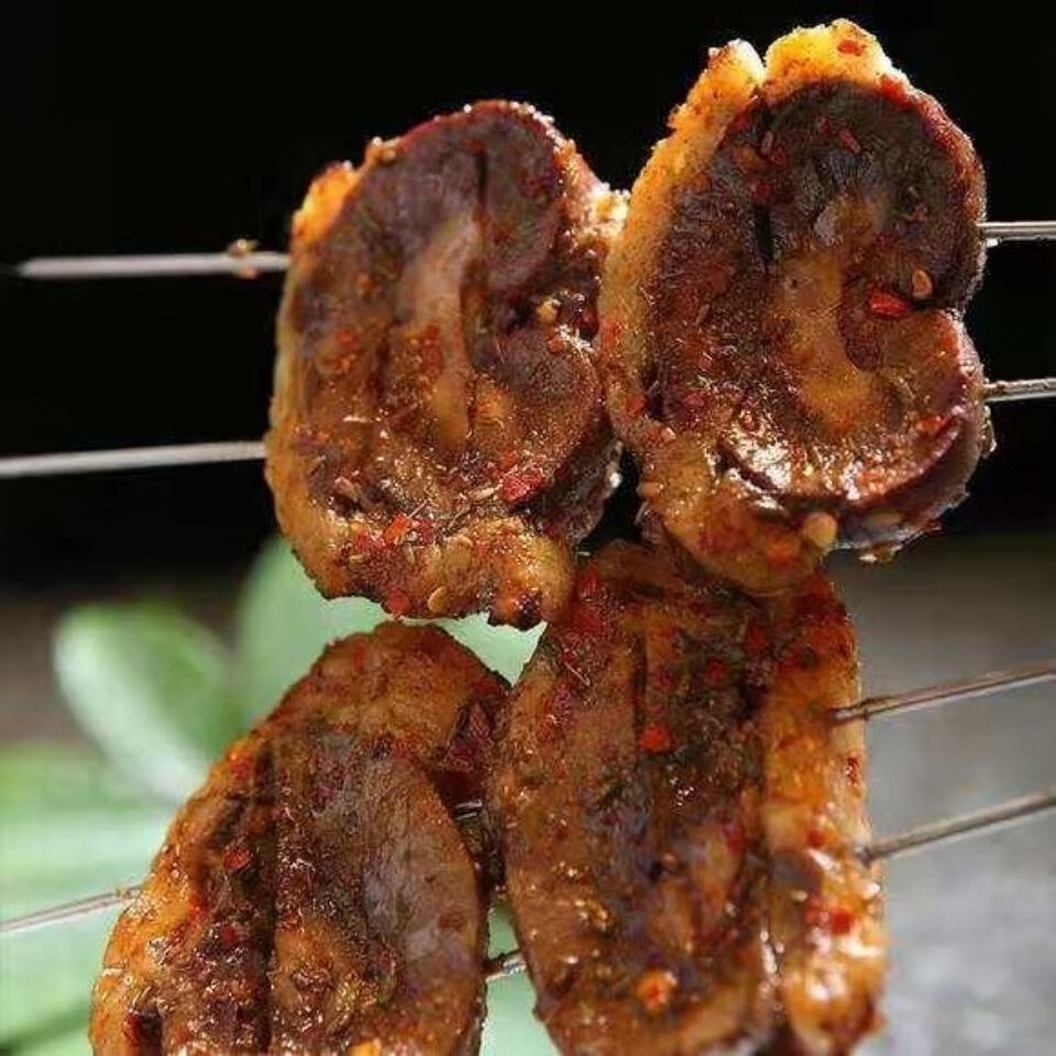 新鲜山羊腰子羊鞭羊肾羊宝烧烤腰子食材羊腰油腰1斤包油羊腰子