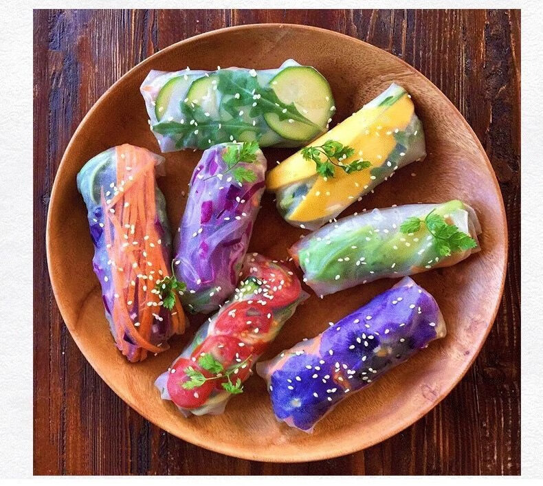 越南进口春卷皮正宗油炸家用米纸卷米皮透明水晶春饼卷饼皮薄饼皮