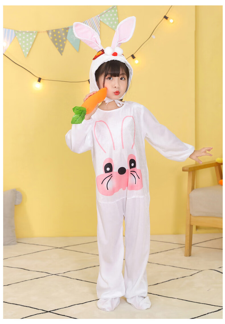 儿童演出服小兔子动物服幼儿园男女童表演舞蹈卡通圣诞服饰圣诞节拉