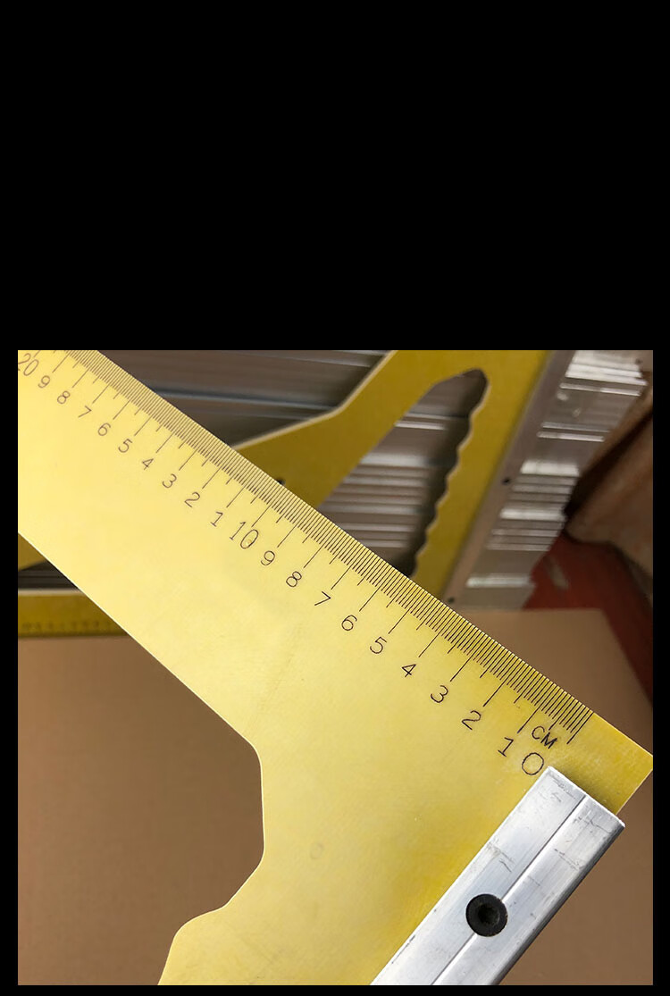 木工三角尺大号拐尺90度加厚直角三角板高精度电木板方尺装修工具 65x