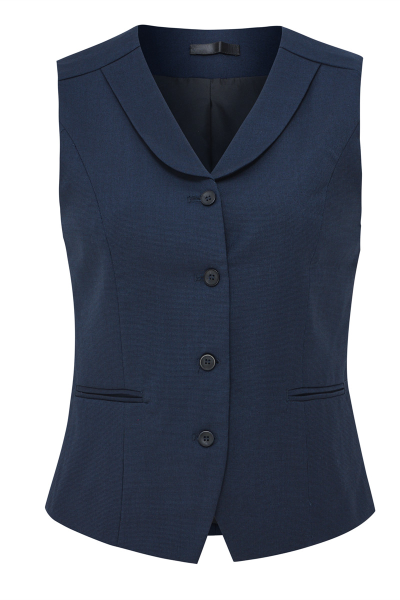 光大银行行服工装2022女衬衣短袖长的袖紫色细条纹工作服西裤 马甲 37