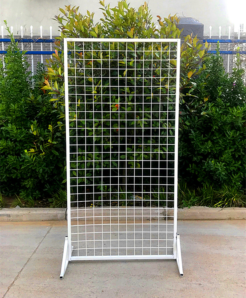 铁艺网格铁架子网格网架挂墙落地展架移动展览货架铁艺置物架幼儿园